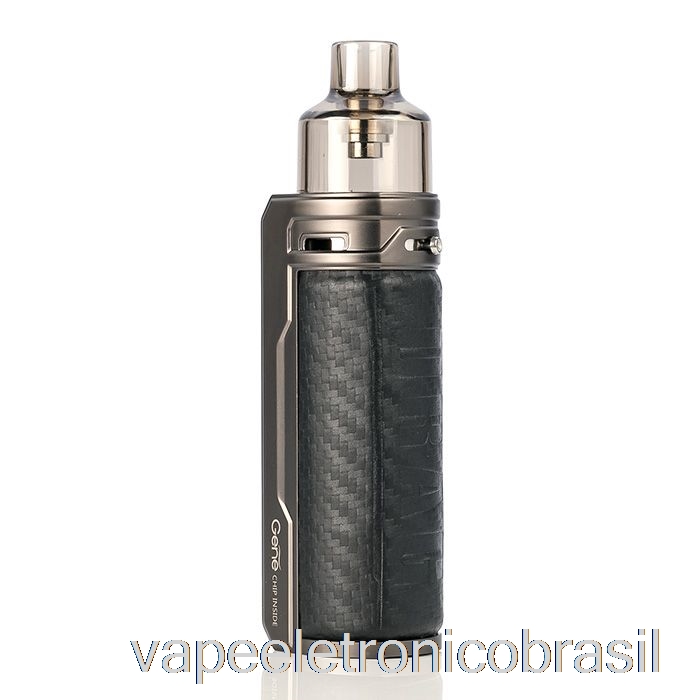 Vape Recarregável Voopoo Drag S 60w Pod Mod Kit Fibra De Carbono